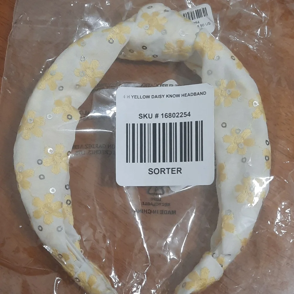 Torrid Daisy and Sequin Knot Headband